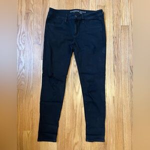 American Eagle Outfitters Black Jeggings Stretch Slim Fit